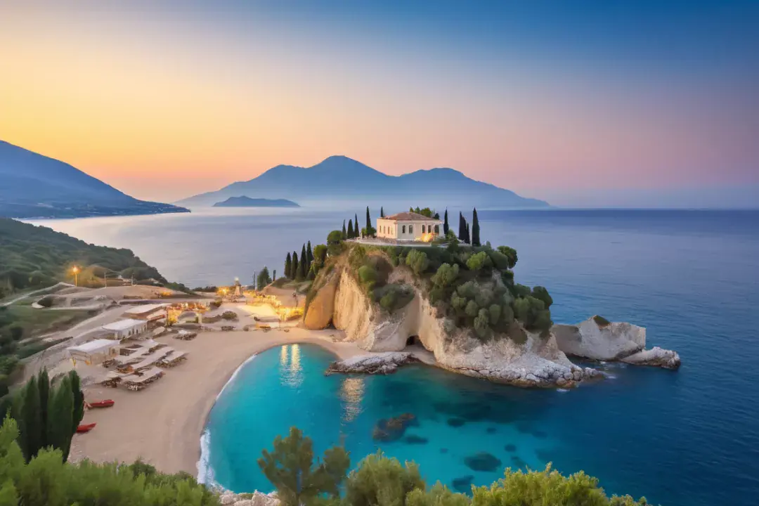 Agios Georgios a bájos tengerparti üdülő