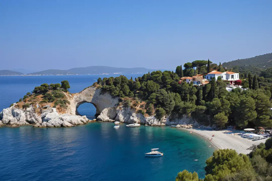 Bourtzi-félsziget Skiathoson