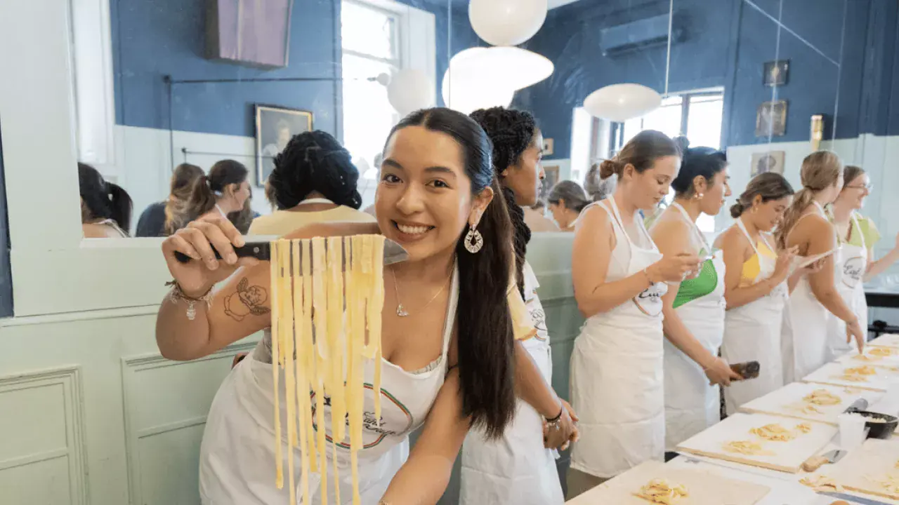 Fettuccine, tavioli és tiramisu főzőtanfolyam Rómában
