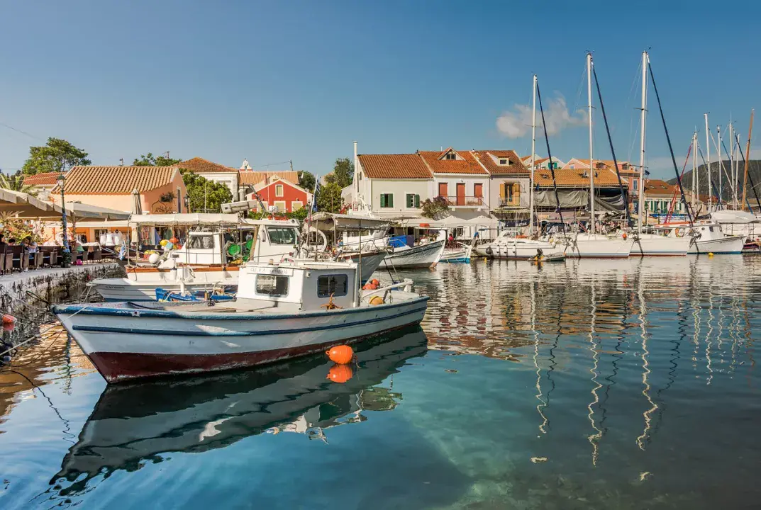 Fiskardo az elegáns kikötő