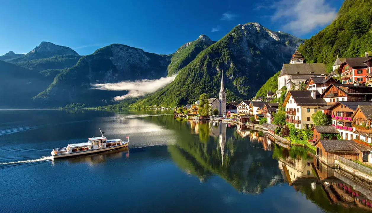 Hallstatt a festői szépségű alpesi táj