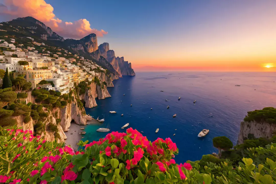 Hogyan lehet eljutni Capri szigetére levegőben és szárazföldön?