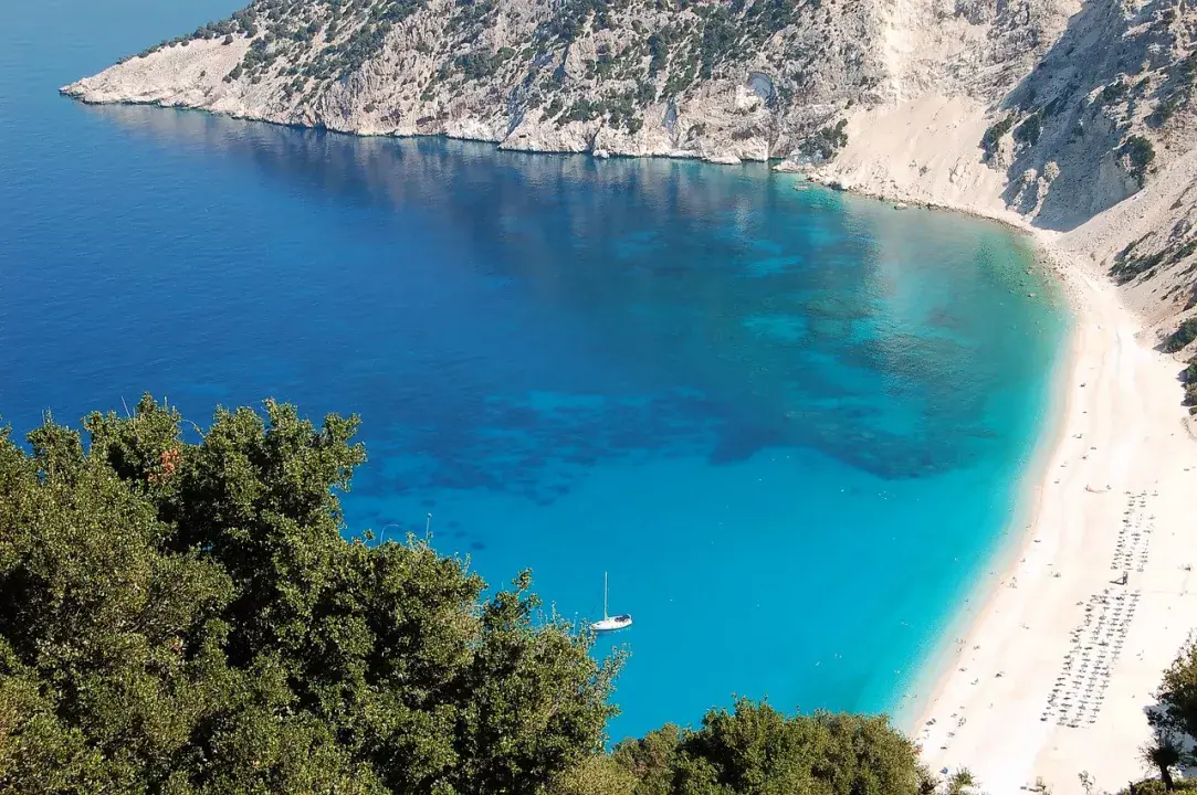 Myrtos beach, Kefalónia legszebb strandja