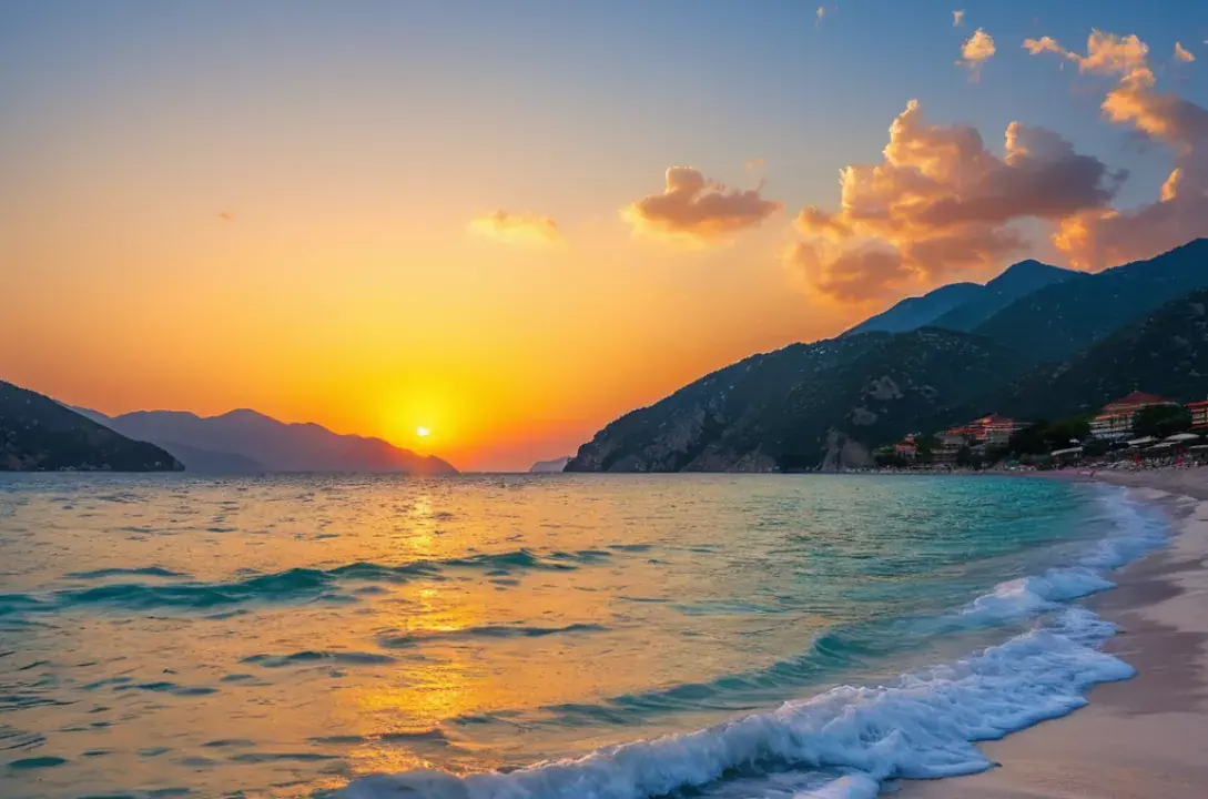Ölüdeniz Beach - Fethiye, strand a Kék Lagúna szomszédságában